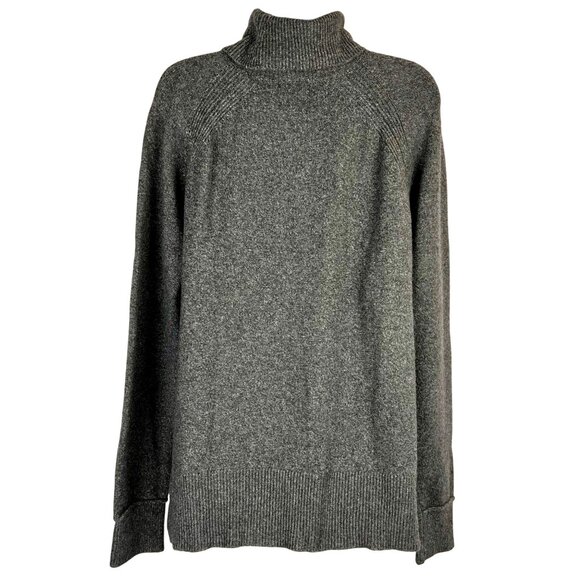 Tahari Womens Gray Turtleneck Tunic Sweater Size M Polyester Spandex Blend NWOT - Picture 2 of 14